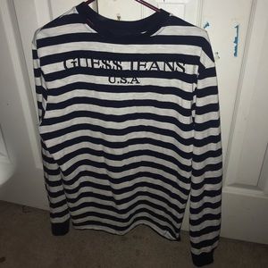 Asap guess stripe long sleeve shirt